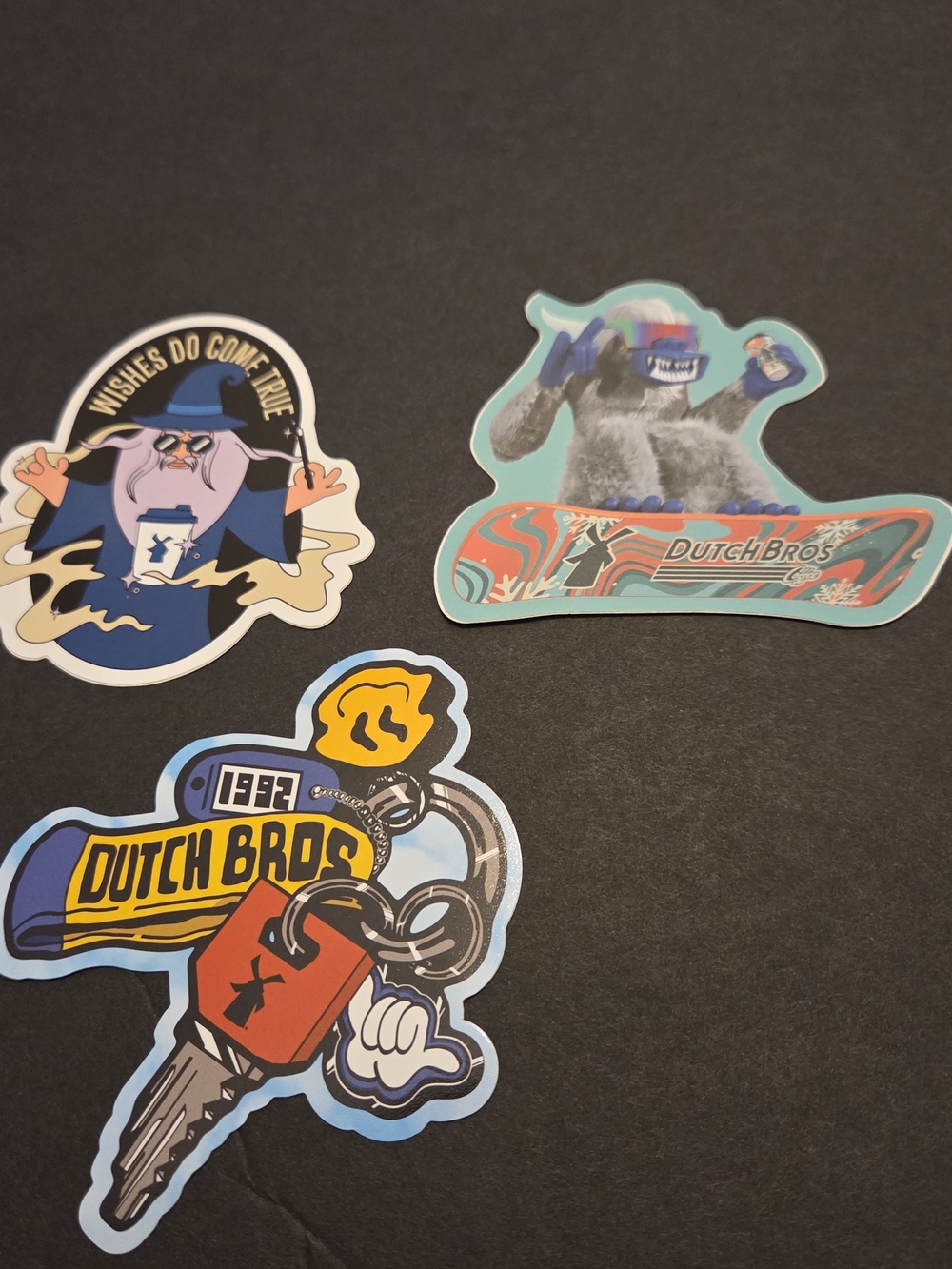 Dutch Bros stickers set of 3